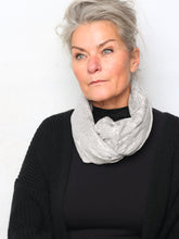 Scarf with silver pattern